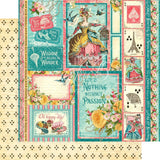 Graphic 45 Ephemera Queen Collection Pack and Patterns & Solids Pad - 12x12 Decorative Papers - 2 Items