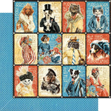 Graphic 45 Well Groomed - Cats and Dogs Collection Pack and Patterns & Solids Pad - 12x12 Decorative Papers - 2 Items