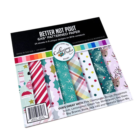 Catherine Pooler 6 x 6 Patterned Paper - Better Not Pout
