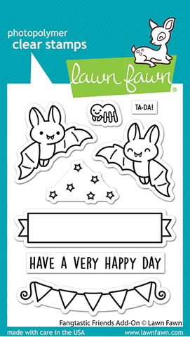 Lawn Fawn Fangtastic Friends Add-On - Stamps