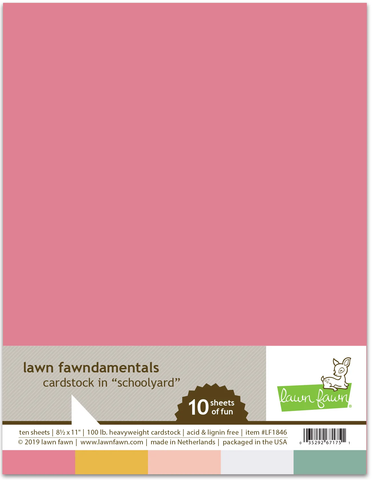Lawn Fawn Schoolyard Pack - Cardstock