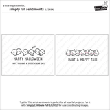 Lawn Fawn Simply Fall Sentiments - Stamps