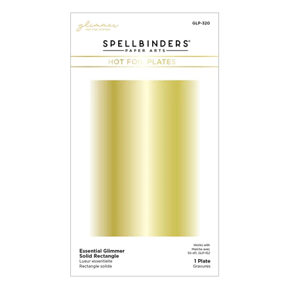 Spellbinders Essential Glimmer Solid Rectangle - Hot Foil Plate